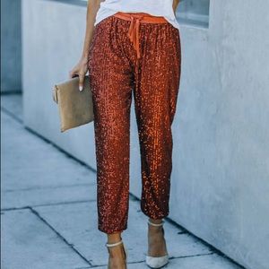 Sequin Joggers